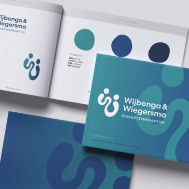 Logo hand-out voor huisartsenpraktijk Wijbenga & Wiegersma